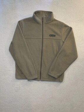 Columbia Olive Fleece Full-Zip Jacket